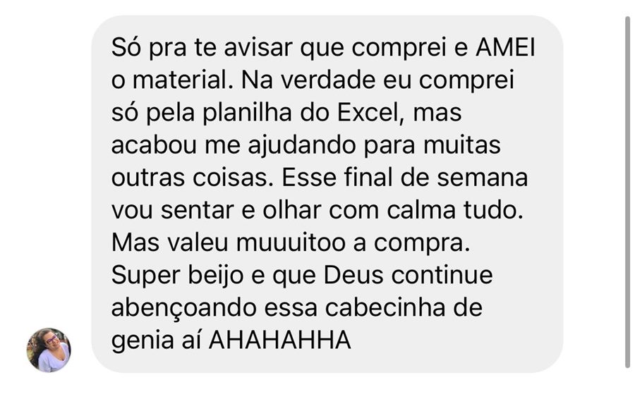 Depoimento: comprei e amei o material, valeu muito a compra